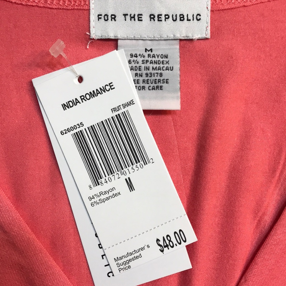 India Romance V-Neck Sleeveless Top by For The Republic (Medium) - Picture 4 of 4
